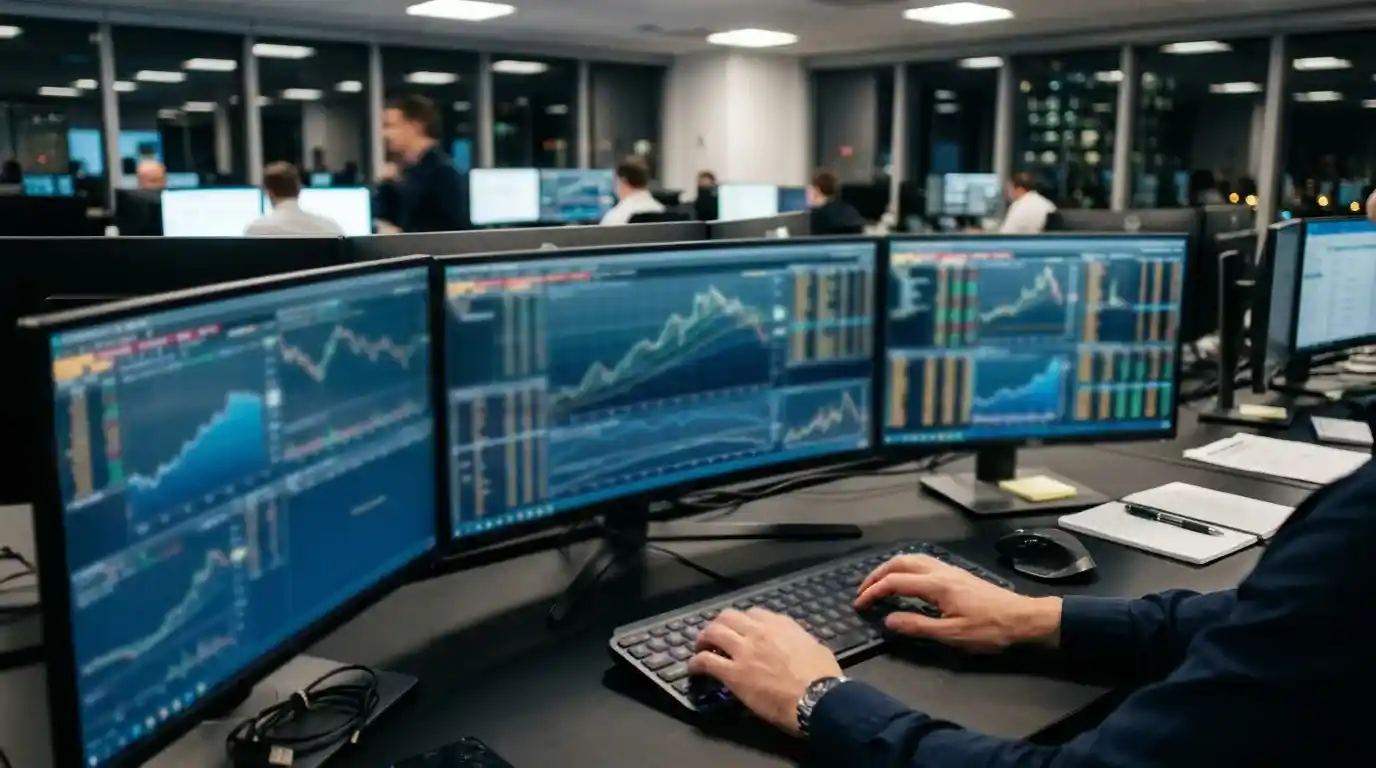 Pantalla de trading mostrando cuotas de apuestas de Fórmula 1 en tiempo real