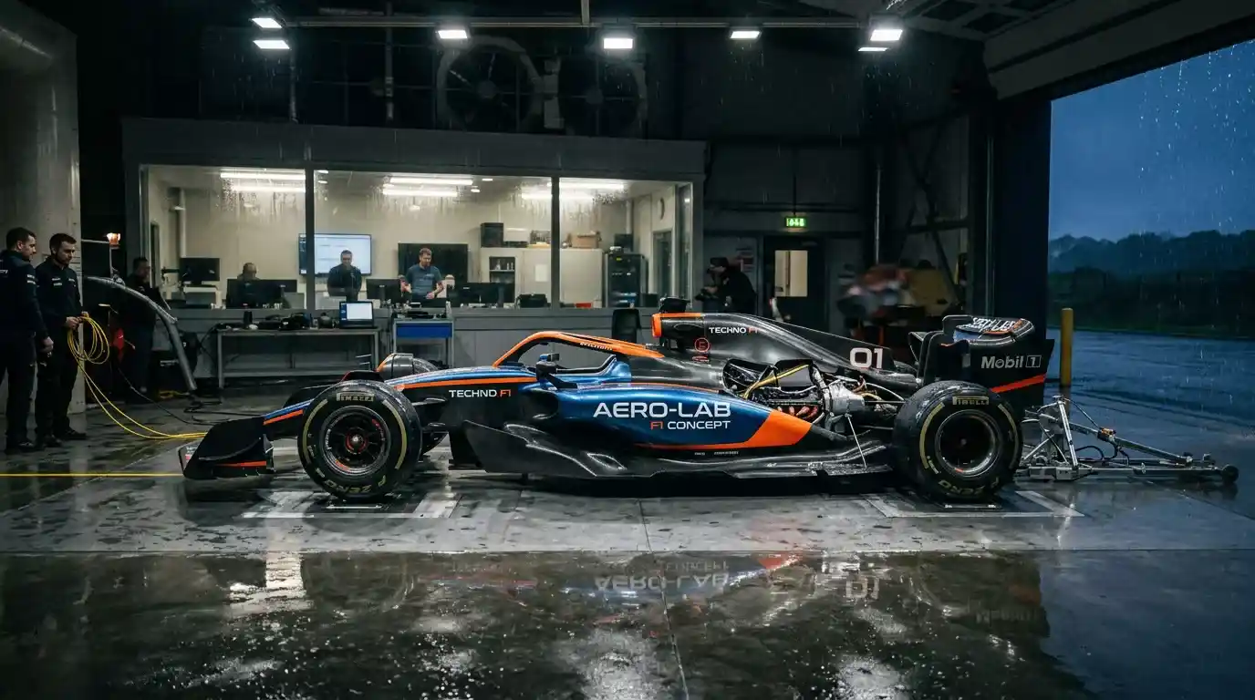 Diseño conceptual de monoplaza de Fórmula 1 del futuro con nueva aerodinámica
